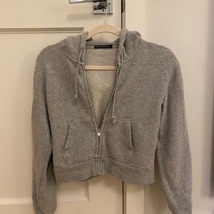 Brandy Melville Grey Zip up, small